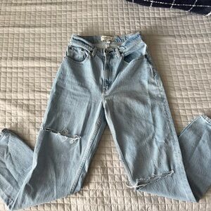 Abercrombie & Fitch Curve Love “The 90s Straight” Ultra High Rise Jeans